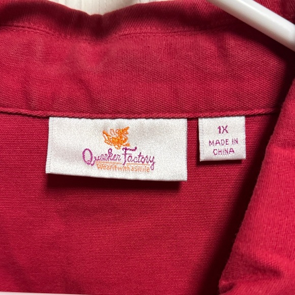 Quacker Factory Vibrant Red Vest - Picture 2 of 7